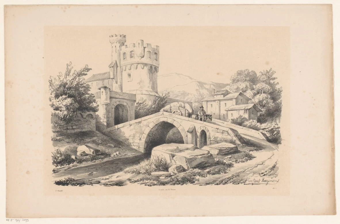 Paesaggio con fortezza e ponte - Rijks Museum, Amsterdam